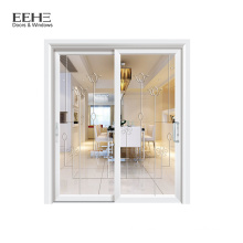 Unbreakable frosted glass bathroom door sliding glass door